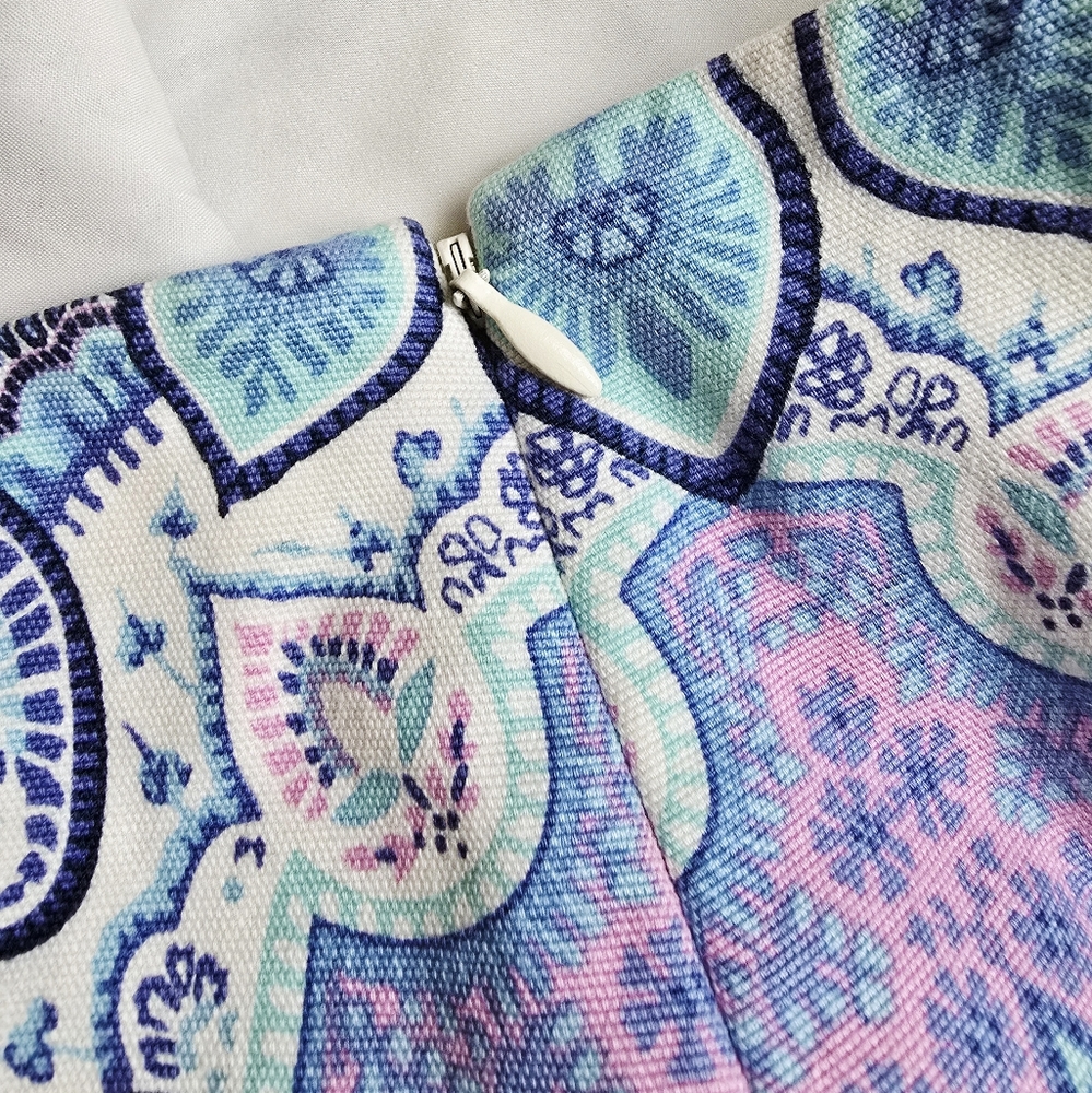 Talbots Mykonos Paisley Skirt Talbots Size 8 - Picture 3 of 6